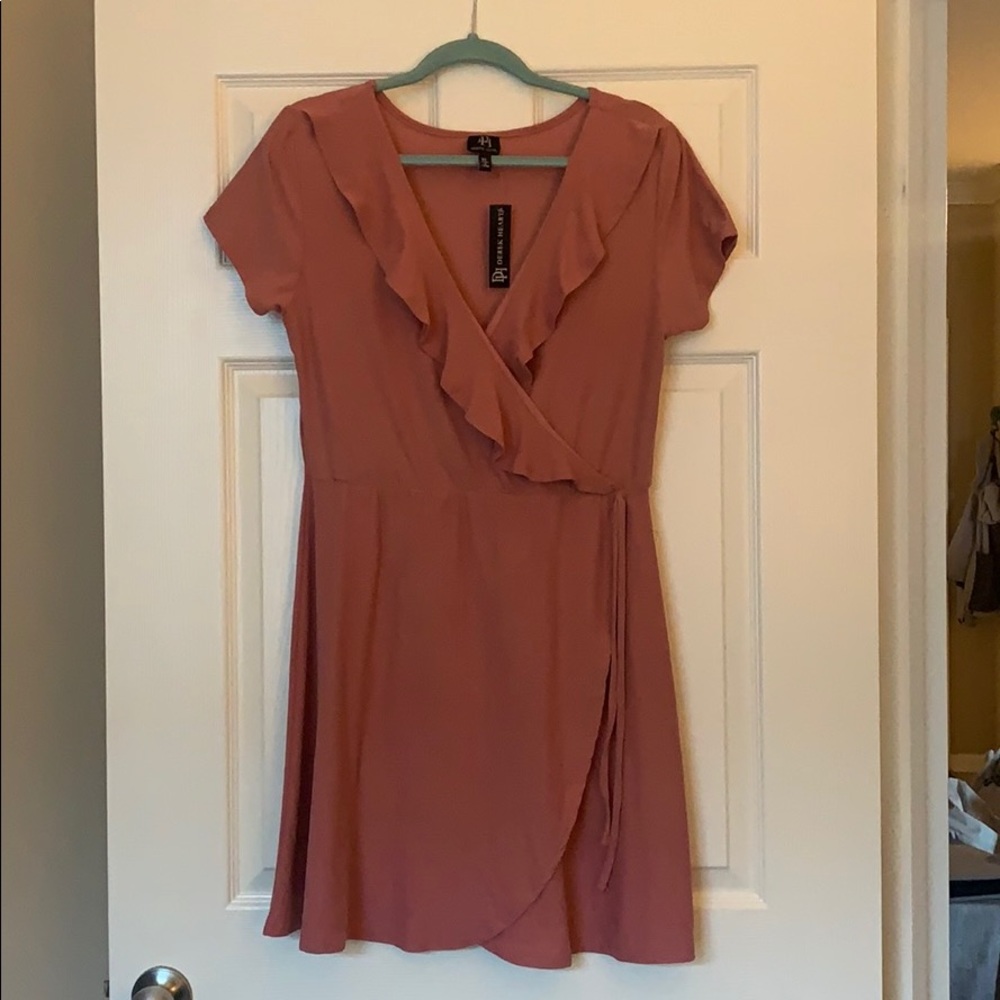 Derek Heart faux wrap dress